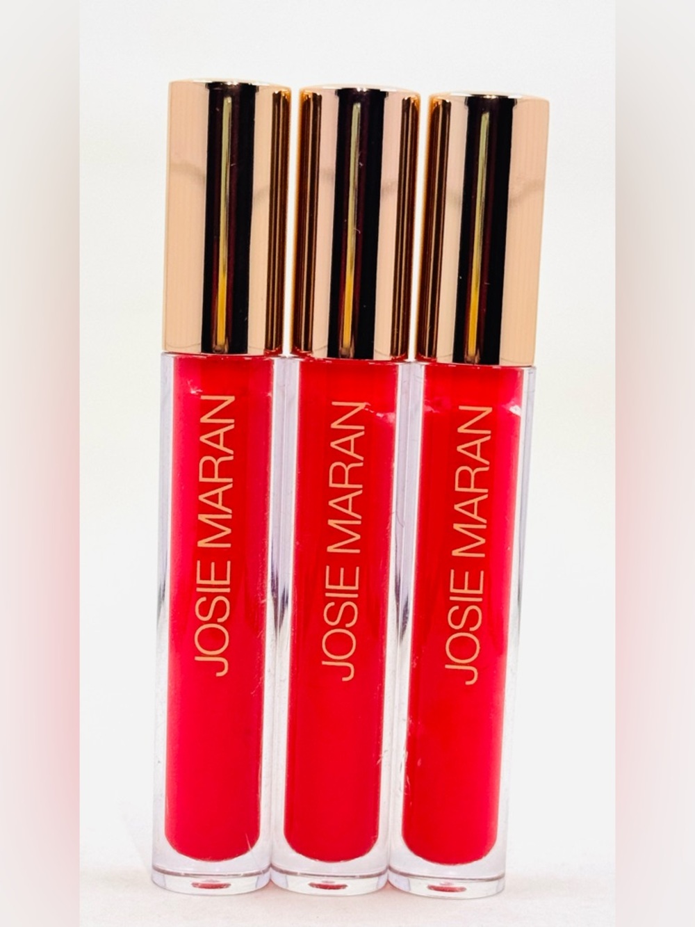JOSIE MARAN Argan Natural Volume Lip Gloss in Playdate Color X 3